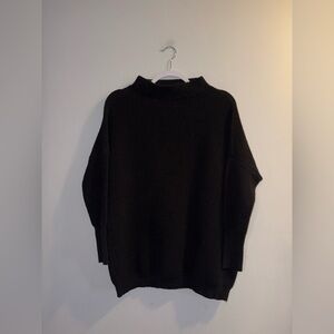 Devoted | Black Cowlneck Sweater